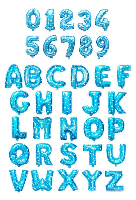 Numbers & Letters Balloons (16 Inch )