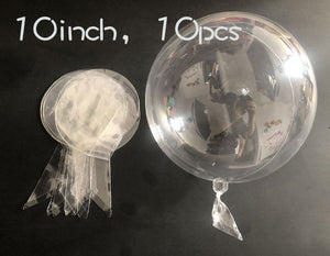 Transparent Balloons (10pcs 12/18/24 inch)